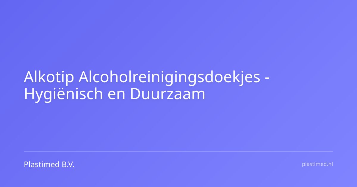 Alkotip alcoholreinigingsdoekje huid ECO 28 x 60 mm