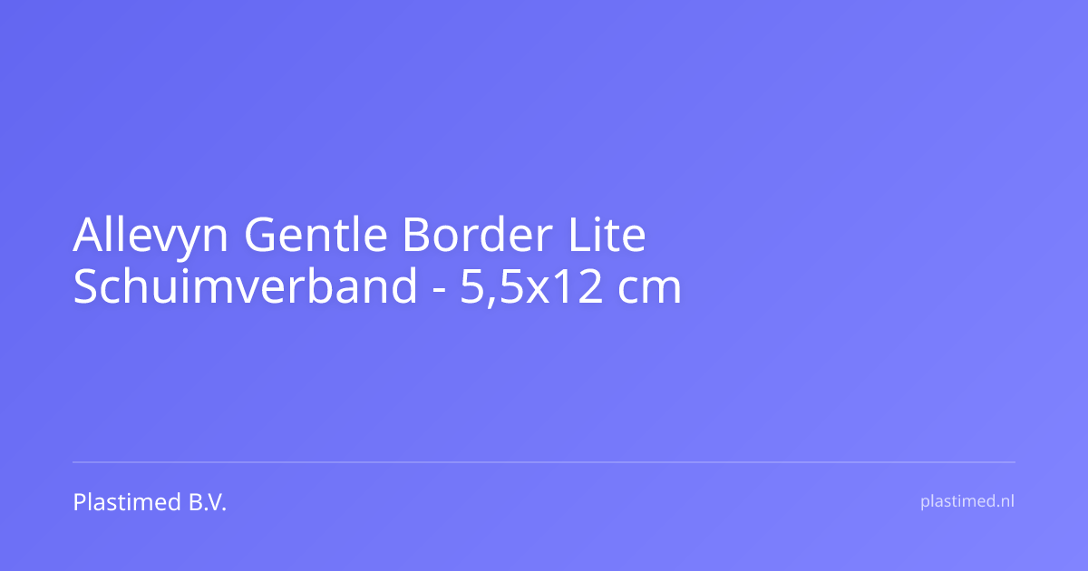 Allevyn Gentle Border Lite schuimverband - 5,5 x 12 cm