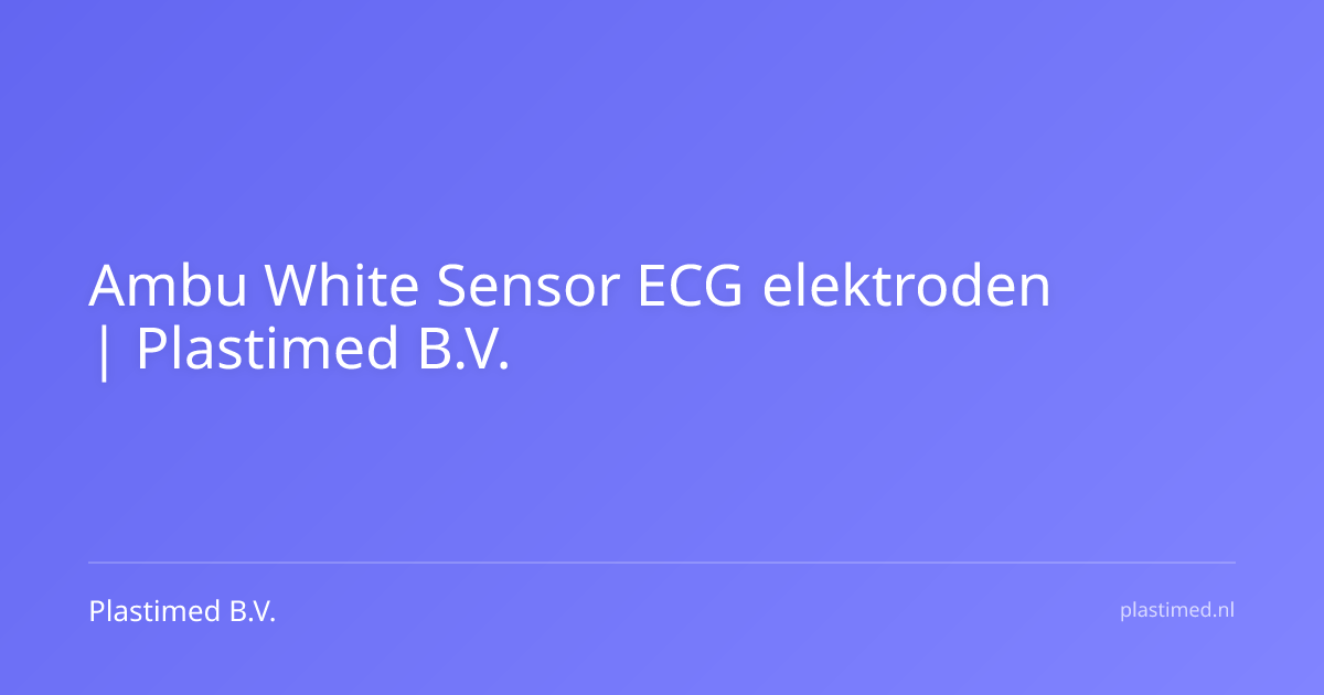 Ambu White Sensor ECG elektroden