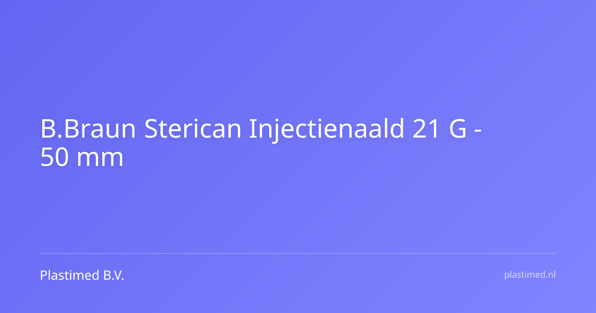 B.Braun Sterican Injectienaald - 21 G, 50 mm