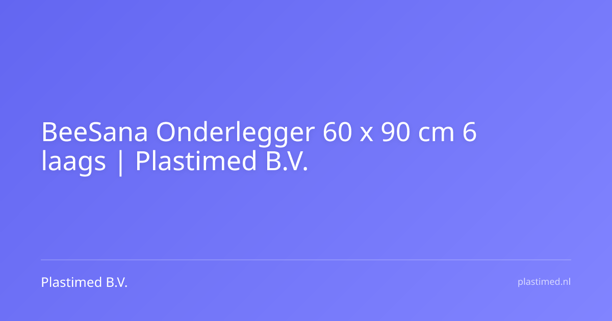 BeeSana Onderlegger 60 x 90 cm 6 laags