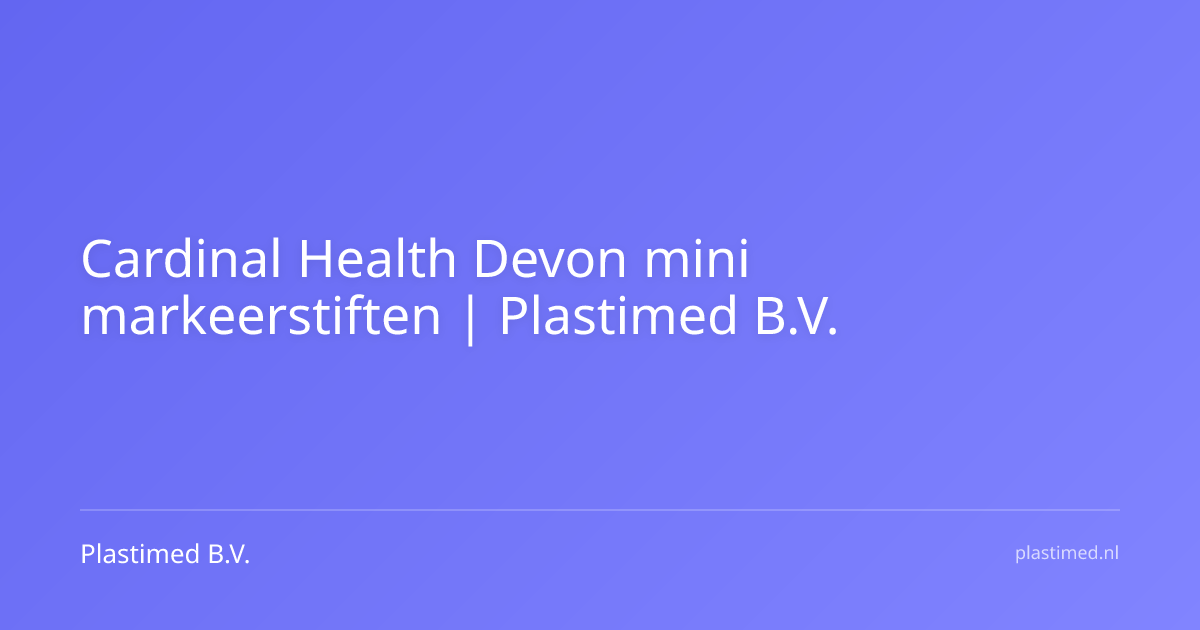 Cardinal Health Devon mini markeerstiften