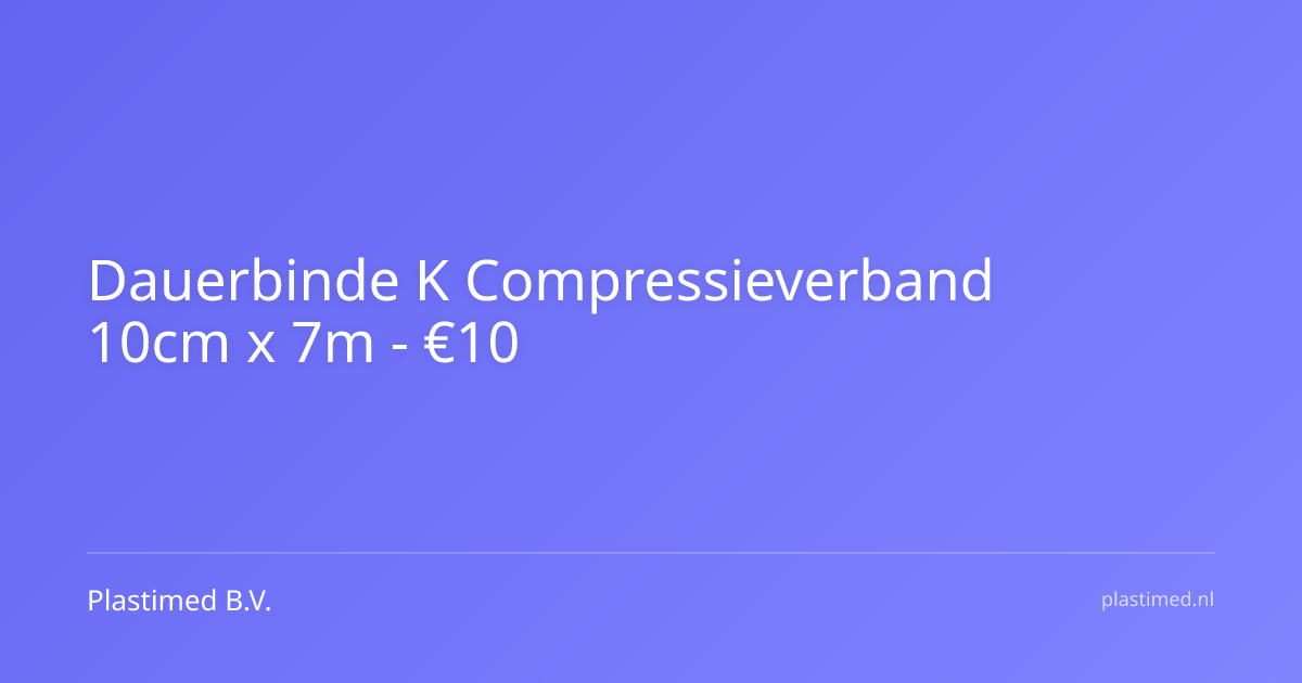 Dauerbinde K compressieverband - 10 cm x 7 meter