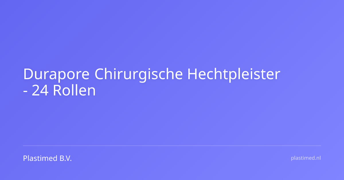 Durapore chirurgische hechtpleister 1,25 cm x 9 meter