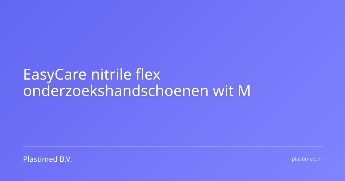 EasyCare nitrile flex onderzoekshandschoenen wit M