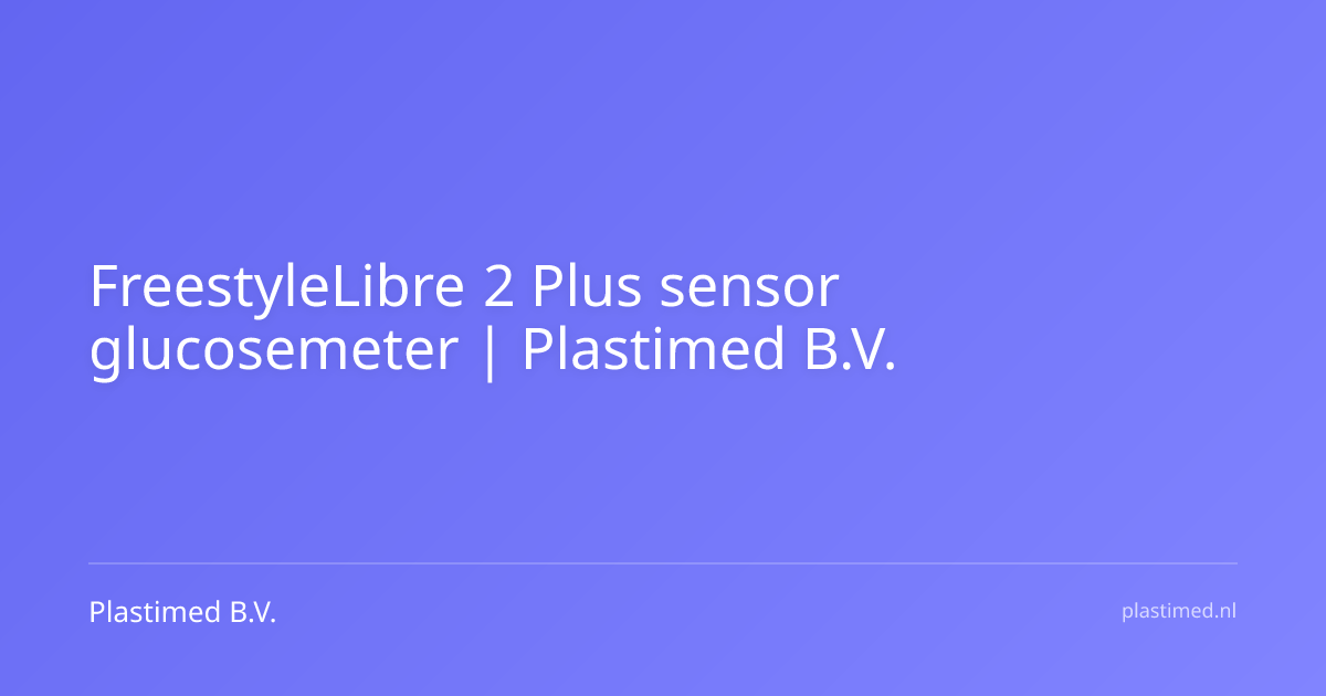 FreestyleLibre 2 Plus sensor glucosemeter