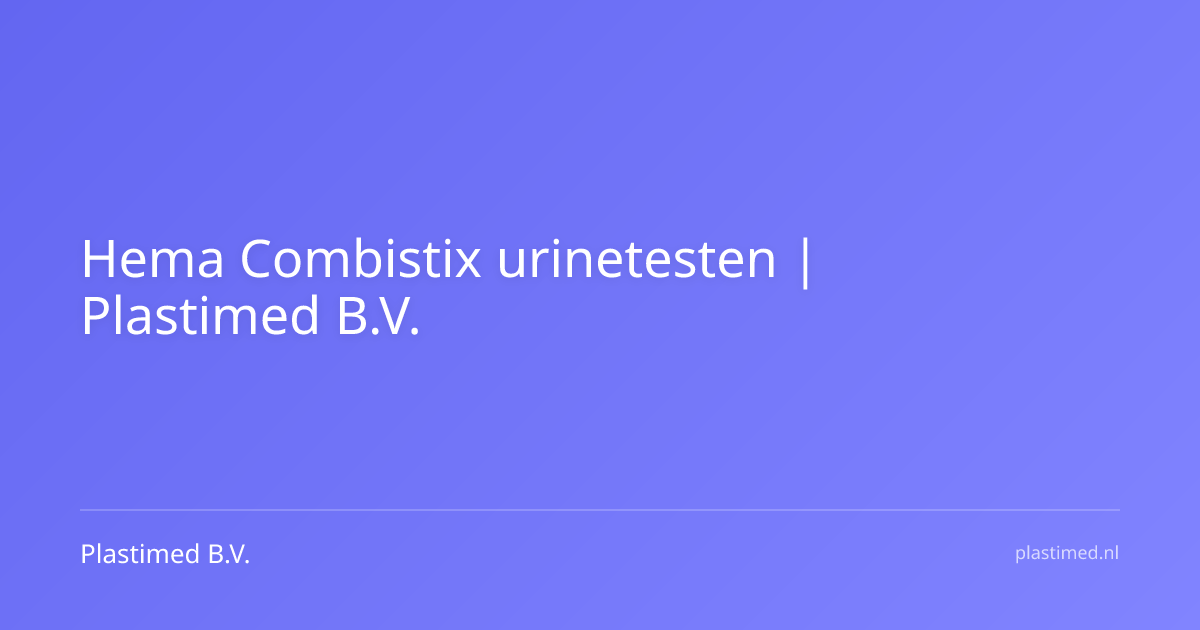 Hema Combistix urinetesten
