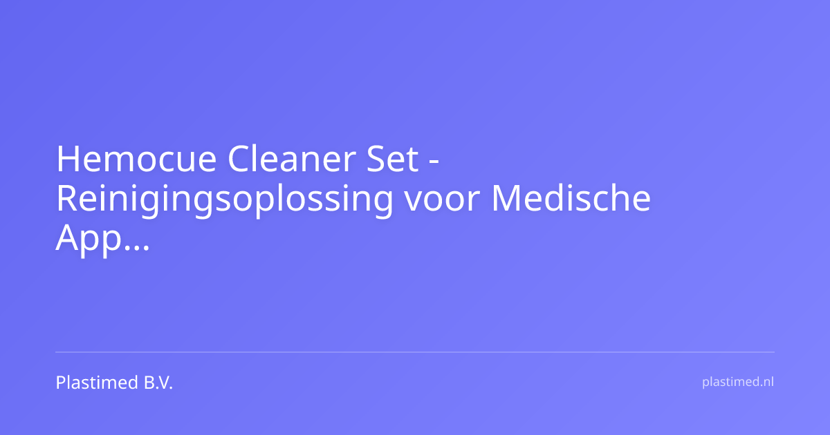 Hemocue Cleaner Set