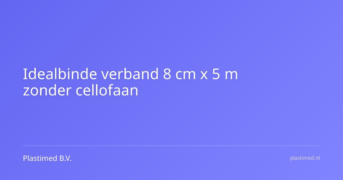 Idealbinde verband 8 cm x 5 m zonder cellofaan
