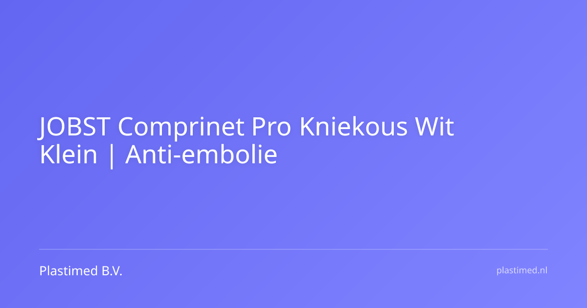 Comprinet Pro anti-emboliekous knie wit klein