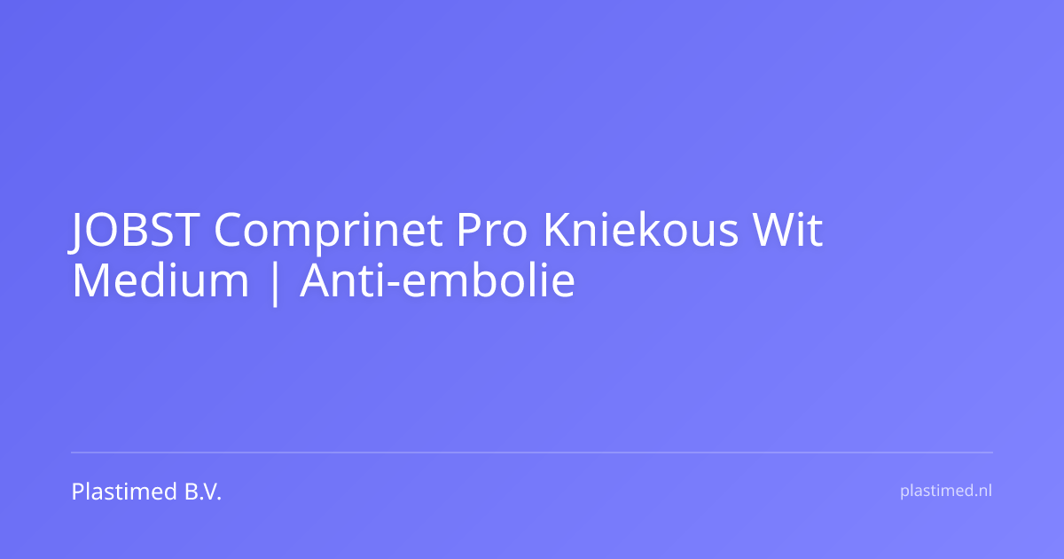 Comprinet Pro anti-emboliekous knie wit middel