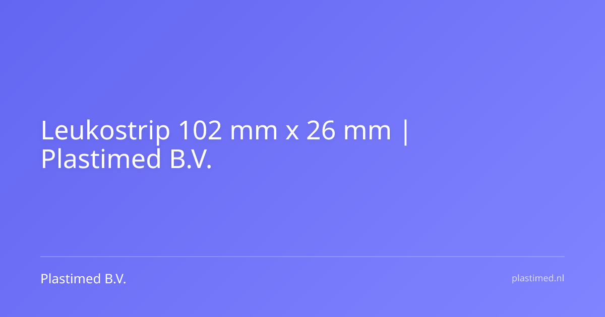 Leukostrip 102 mm x 26 mm