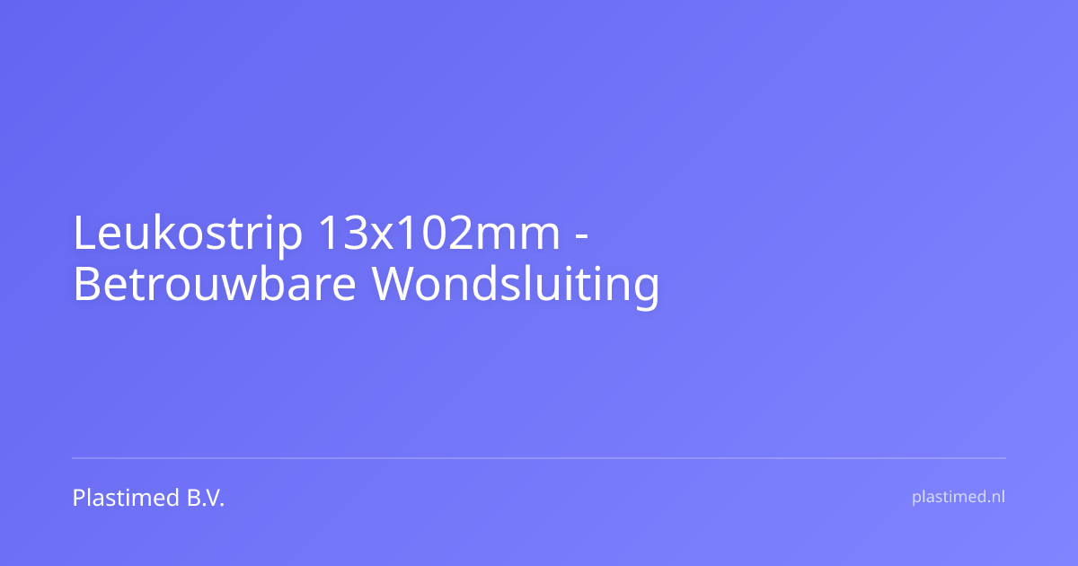 Leukostrip 13 x 102 mm 6 strips