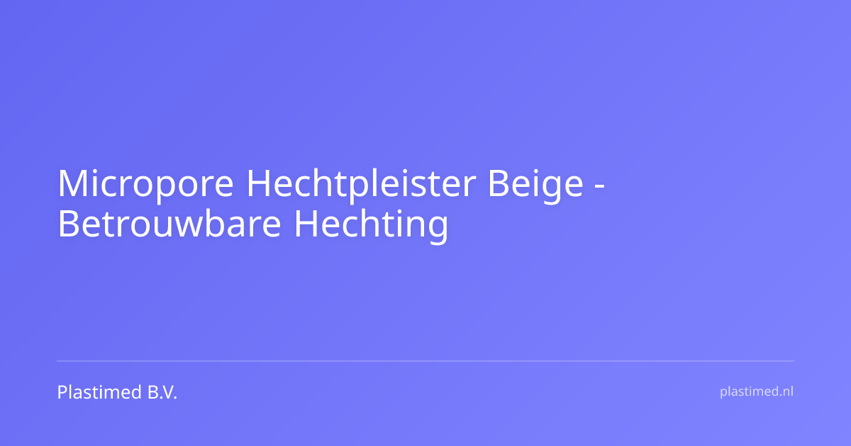 Micropore hechtpleister beige - 1,25 cm x 915 meter