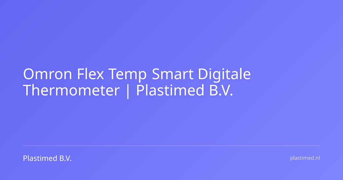 Omron Flex Temp Smart Digitale Thermometer