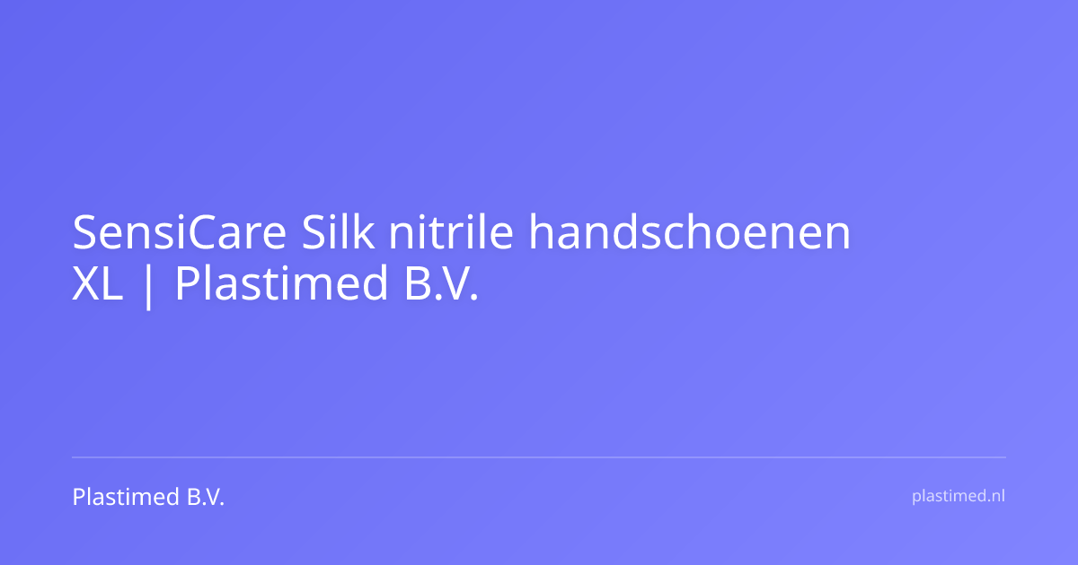 SensiCare Silk nitrile handschoenen XL