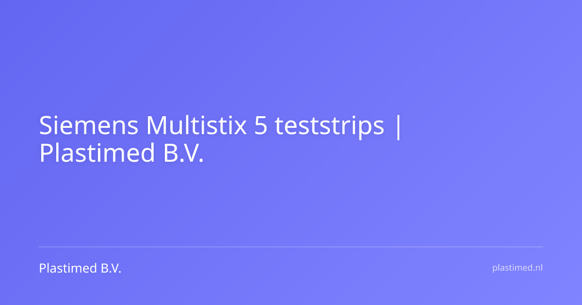 Siemens Multistix 5 teststrips