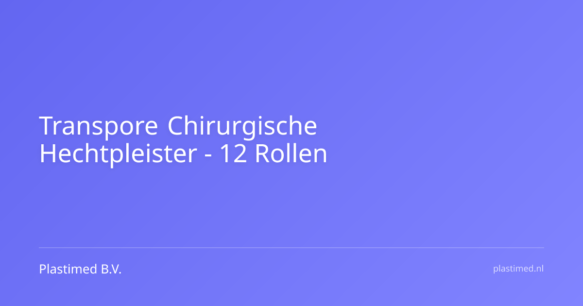 Transpore chirurgische hechtpleister wit 2.5cmx9.1 meter