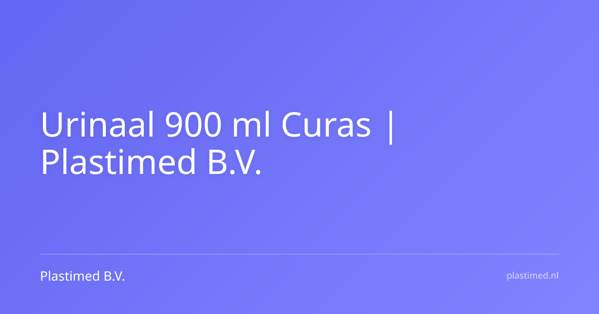Urinaal 900 ml Curas