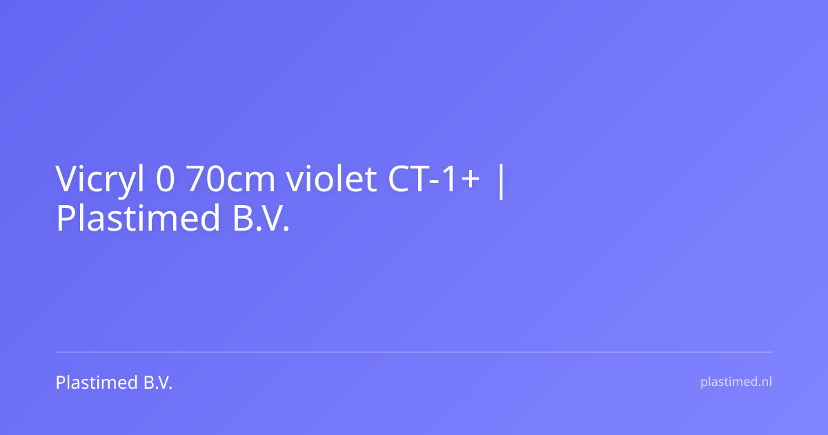Vicryl 0 70cm violet CT-1+