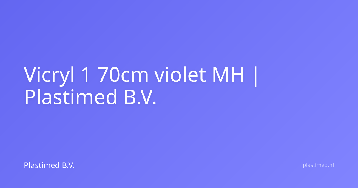 Vicryl 1 70cm violet MH