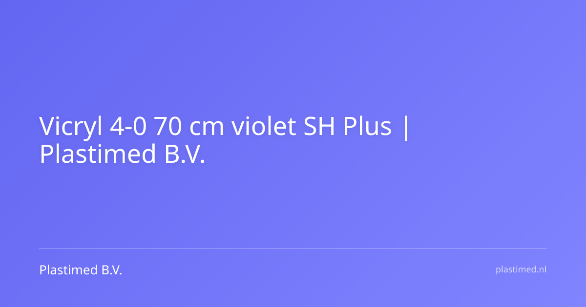 Vicryl 4-0 70 cm violet SH Plus