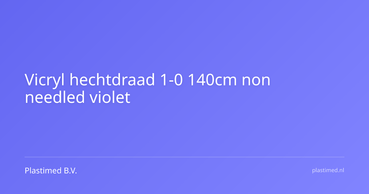 Vicryl hechtdraad 1-0 140cm non needled violet