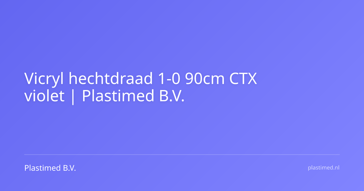 Vicryl hechtdraad 1-0 90cm CTX violet