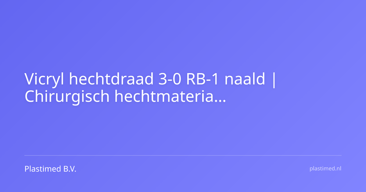 Vicryl hechtdraad 3-0 RB-1 naald 70 cm