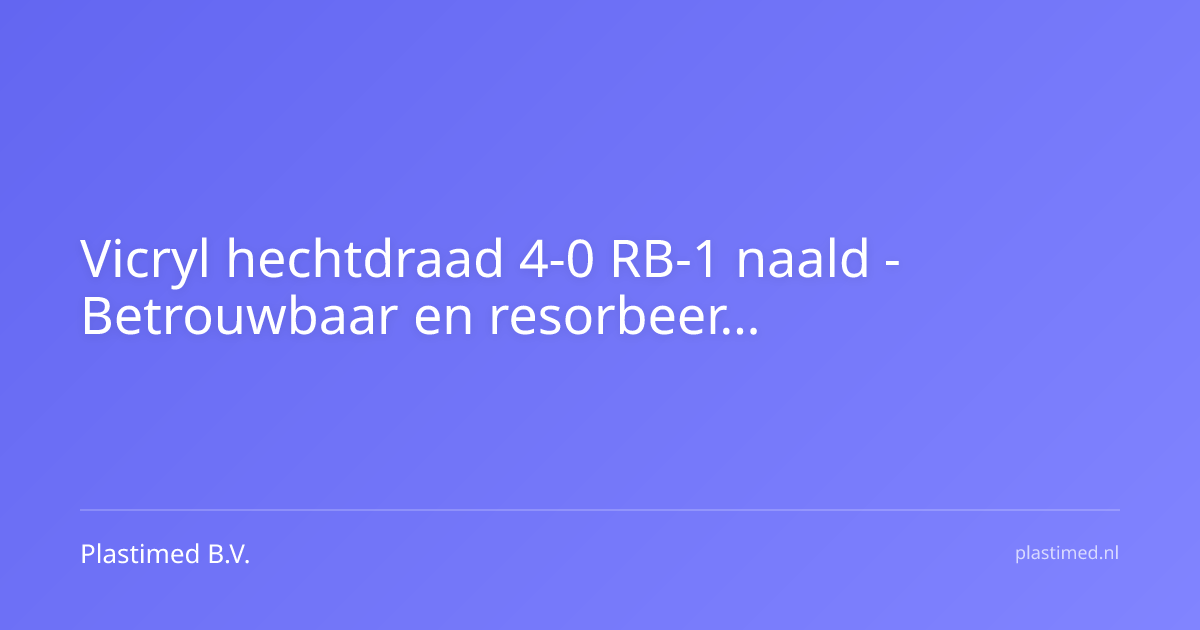 Vicryl hechtdraad 4-0 RB-1 naald 70 cm