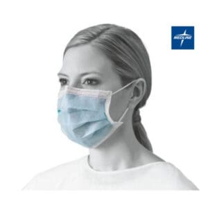 chirurgisch masker type ii antifog knooplinten blauw