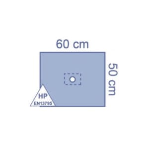 essential zelfklevend gatdoek 75x90cm opening 6x8cm