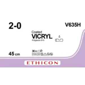 vicryl 2 0 3 x 45 cm violet