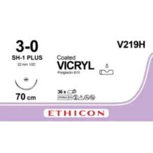 vicryl 3 0 70cm ongekleurd sh 1